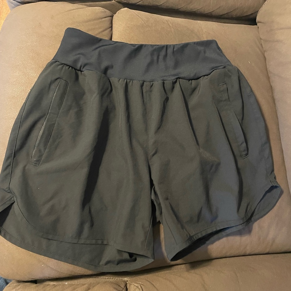 Libian Black Athletic Shorts